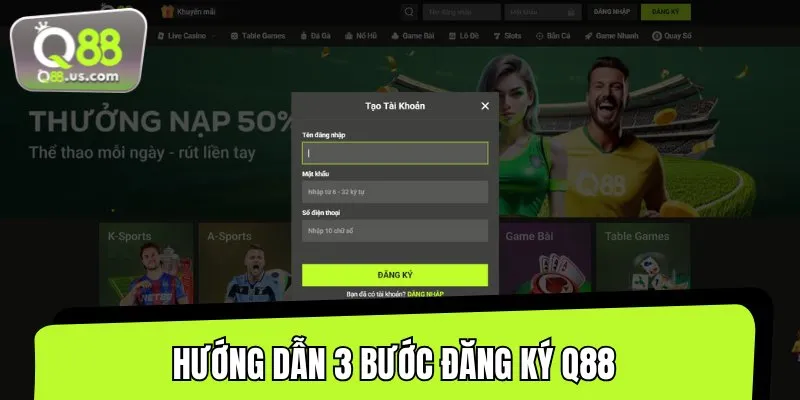 Quy trình đăng ký Q88 dễ dàng chỉ với vài bước thực hiện