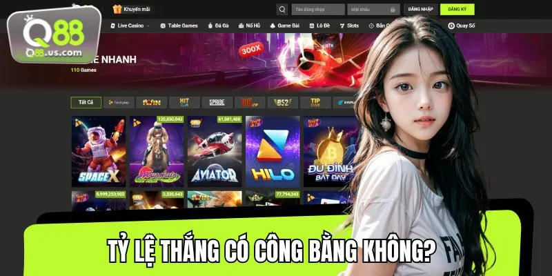 Tỷ lệ thắng tại Q88 được đảm bảo xanh chín 100%